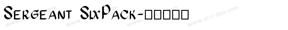 Sergeant SixPack字体转换